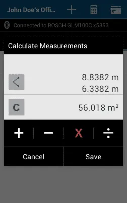 Скриншот приложения Bosch GLM measure&document - №2