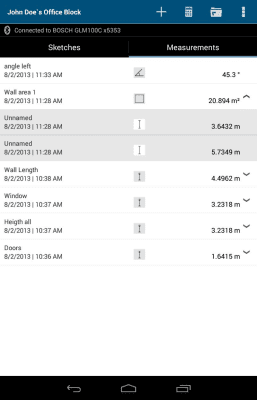 Скриншот приложения Bosch GLM measure&document - №8