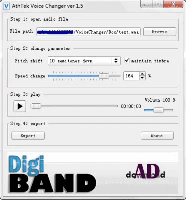 Скриншот приложения DigiBandApp Free Voice Changer - №2