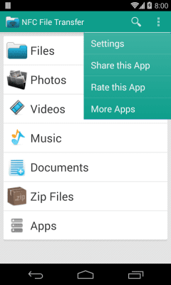 Скриншот приложения NFC File Transfer - №2