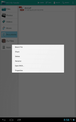 Скриншот приложения NFC File Transfer - №11