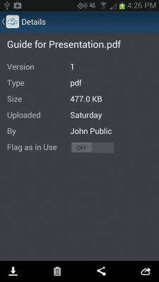 Скриншот приложения iManage Share - №3