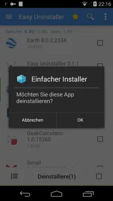 Скриншот приложения Easy Uninstaller - №6