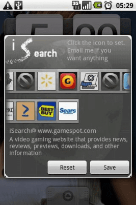 Скриншот приложения iSearch widget free - №2