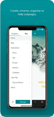 Скриншот приложения Jimdo Creator - №3