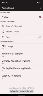 Скриншот приложения Adobe Scout - №3