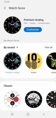 Скриншот приложения Galaxy Wearable (Samsung Gear) - №6