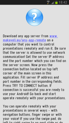 Скриншот приложения Universal Presentations Remote - №4