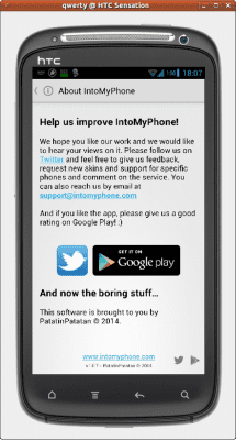 Скриншот приложения IntoMyPhone Client - №2