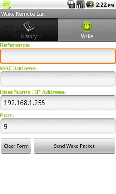 Скриншот приложения Wake Remote Lan - №1