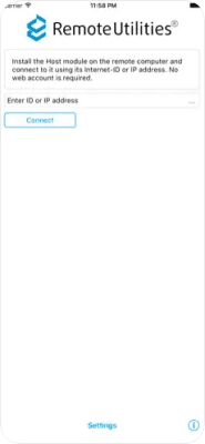 Скриншот приложения Remote Utilities - №1