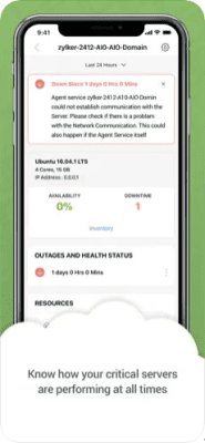 Скриншот приложения Zoho Site24x7 - №5