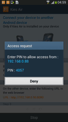 Скриншот приложения Kies Air - №3