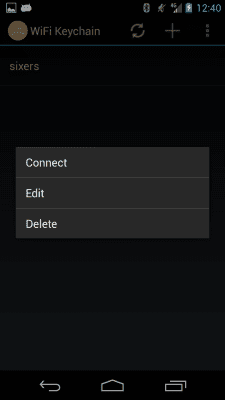 Скриншот приложения WiFi Keychain - №3