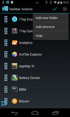 Скриншот приложения Taskbar - Windows 8 Style - №5