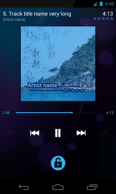 Скриншот приложения Скин Holo для NRG Player - №3