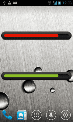 Скриншот приложения Battery bar uccw skin - №1