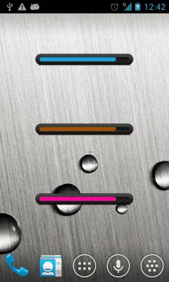 Скриншот приложения Battery bar uccw skin - №2