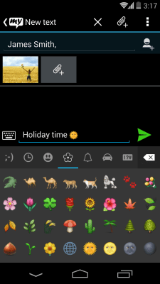 Скриншот приложения mysms - Dark Theme - №3