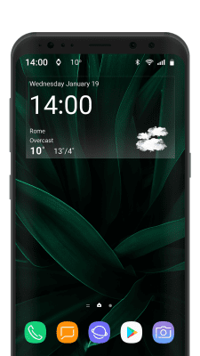 Скриншот приложения Digital clock weather theme 1 - №3