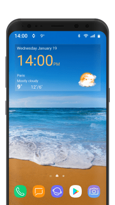 Скриншот приложения Digital clock weather theme 1 - №8