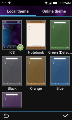 Скриншот приложения ICS Boat Browser Mini Theme - №4