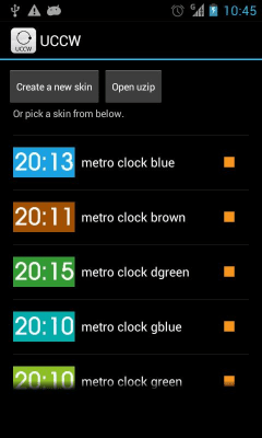 Скриншот приложения Metro clock uccw skin - №6