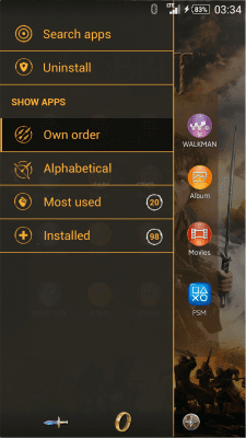 Скриншот приложения XPERIA The Hobbit Theme - №3