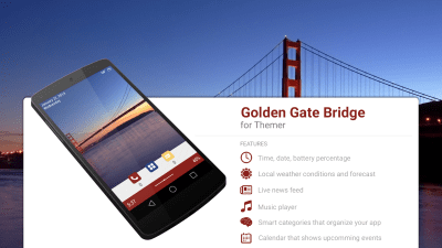 Скриншот приложения MYCOLORSCREEN Golden Gate Bridge Theme - №1