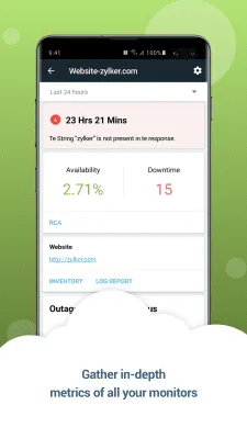 Скриншот приложения Zoho Site24x7 - №5