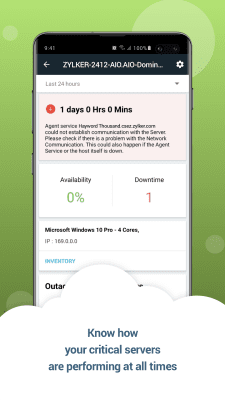 Скриншот приложения Zoho Site24x7 - №7