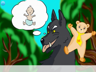 Скриншот приложения Собака и волк (Сказки Моки) - №3