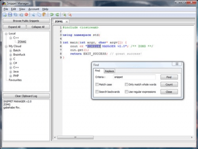 Скриншот приложения Snippet Manager - №4