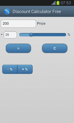 Скриншот приложения Discount Calculator Free - №1