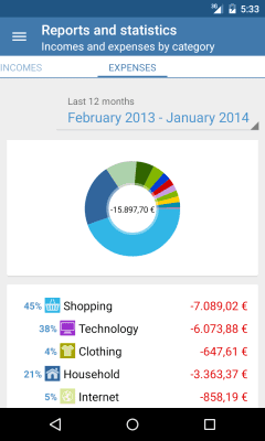 Скриншот приложения Evermoney - №6