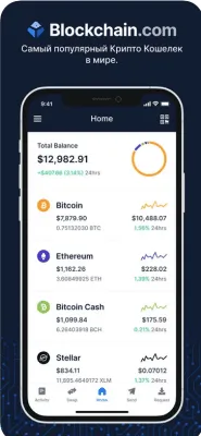 Скриншот приложения Blockchain Wallet - №1