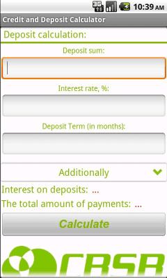 Скриншот приложения Loan and Deposit calculator - №2
