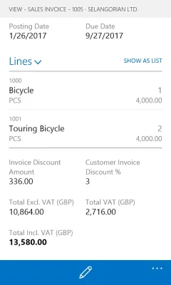 Скриншот приложения Dynamics NAV - №4
