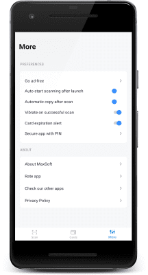 Скриншот приложения Contactless Credit Card Reader - №7