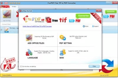 Скриншот приложения FoxPDF Free TIF to PDF Converter - №1