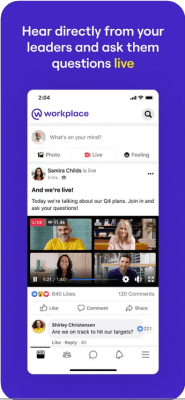Скриншот приложения Workplace from Meta - №3