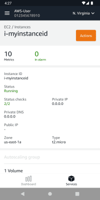 Скриншот приложения AWS Console - №5