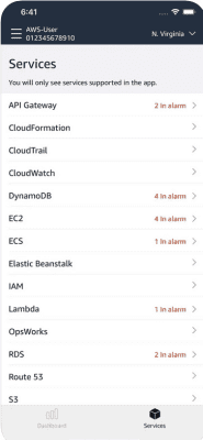 Скриншот приложения AWS Console - №4