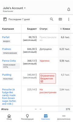 Скриншот приложения Google Реклама - №3