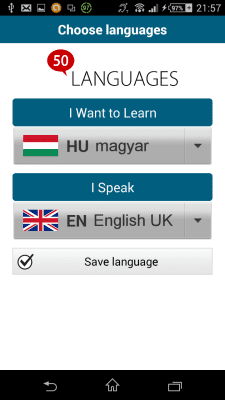 Скриншот приложения Венгерский 50 языков - №2
