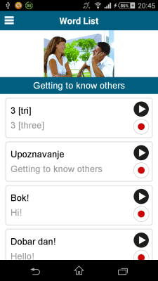 Скриншот приложения Хорватский 50 языков - №4