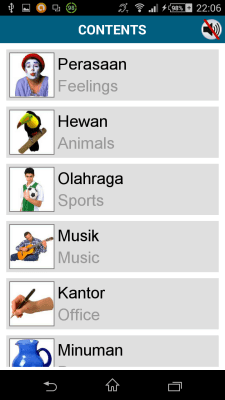 Скриншот приложения Индонезийский 50 языков - №7