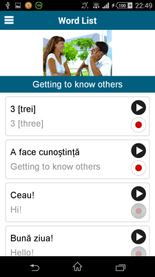 Скриншот приложения Romanian 50 languages - №3