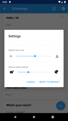 Скриншот приложения Learn Italian Phrasebook - №4