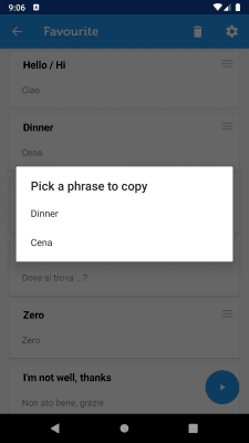 Скриншот приложения Learn Italian Phrasebook - №8